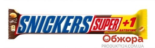 Батончик Snickers Super Снікерс 112,5 г – ІМ «Обжора»