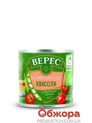 Фасоль Верес в томатном соусе 400 г – ИМ «Обжора»